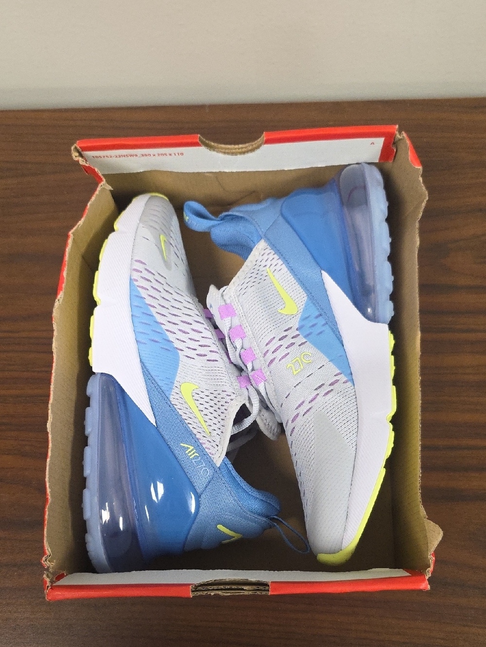 Nike Air Max 270 BG Pure Platinum/Lemon Twist Women's 8/ Youth 6.5 IB4401-043 - Picture 12 of 12
